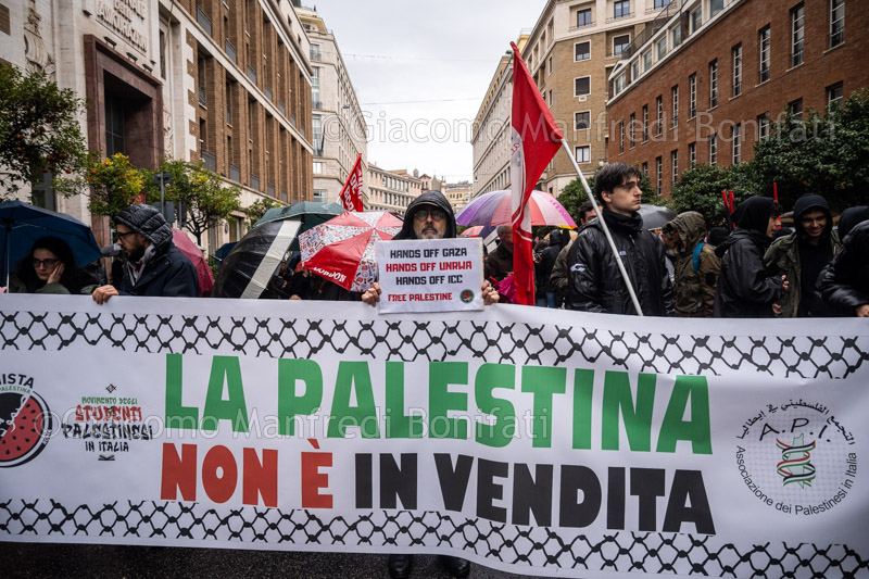 Presidio per la Palestina all'ambasciata USA