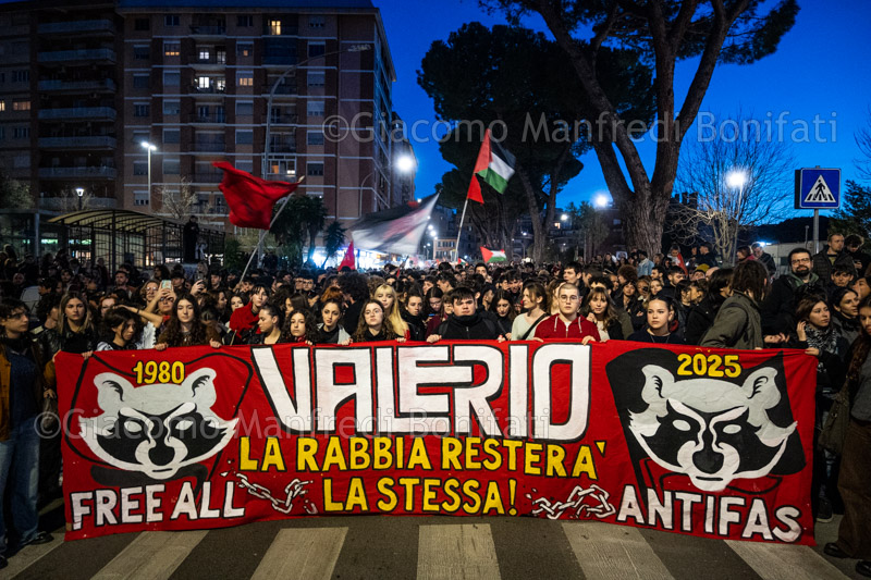 Corteo per i 45 anni dall'omicidio di Valerio Verbano